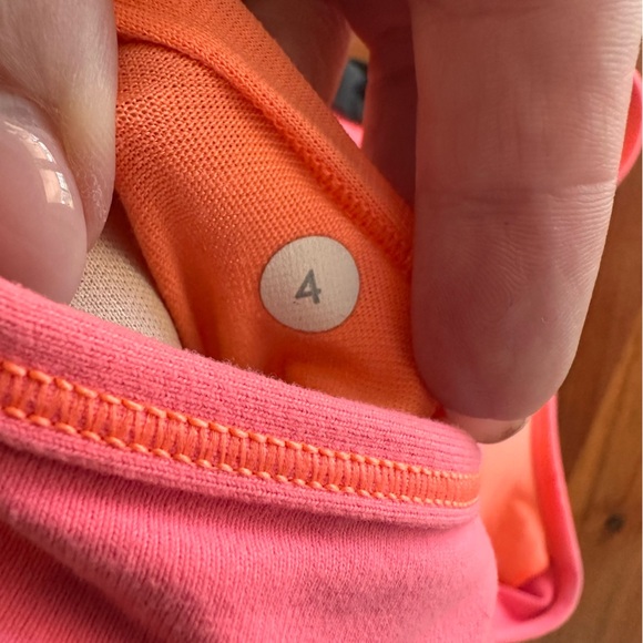 lululemon athletica Pink and Charcoal Gray Tuck Me In Tank Top - Picture 4 of 4